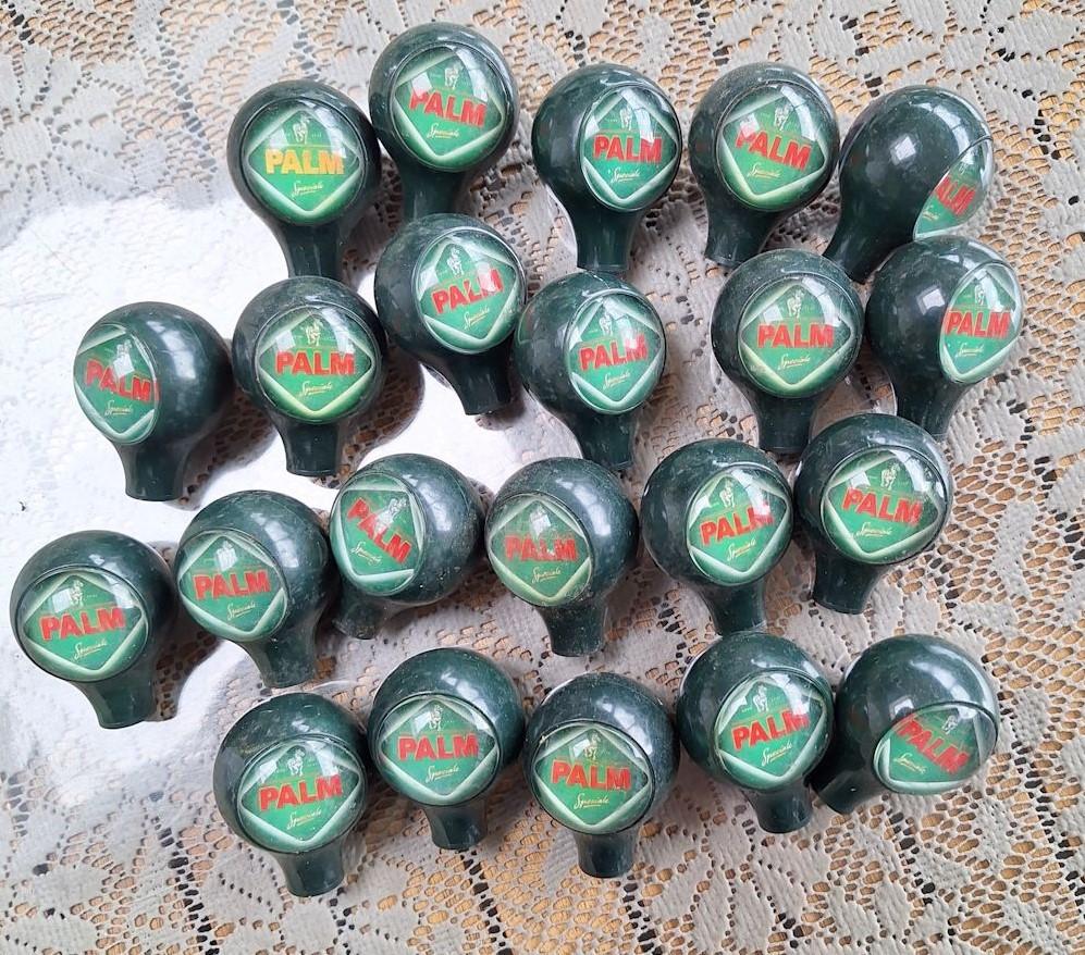 Palm Bier tapknop 22 stuks tapknoppen, Ophalen of Verzenden, Gebruikt, Reclamebord