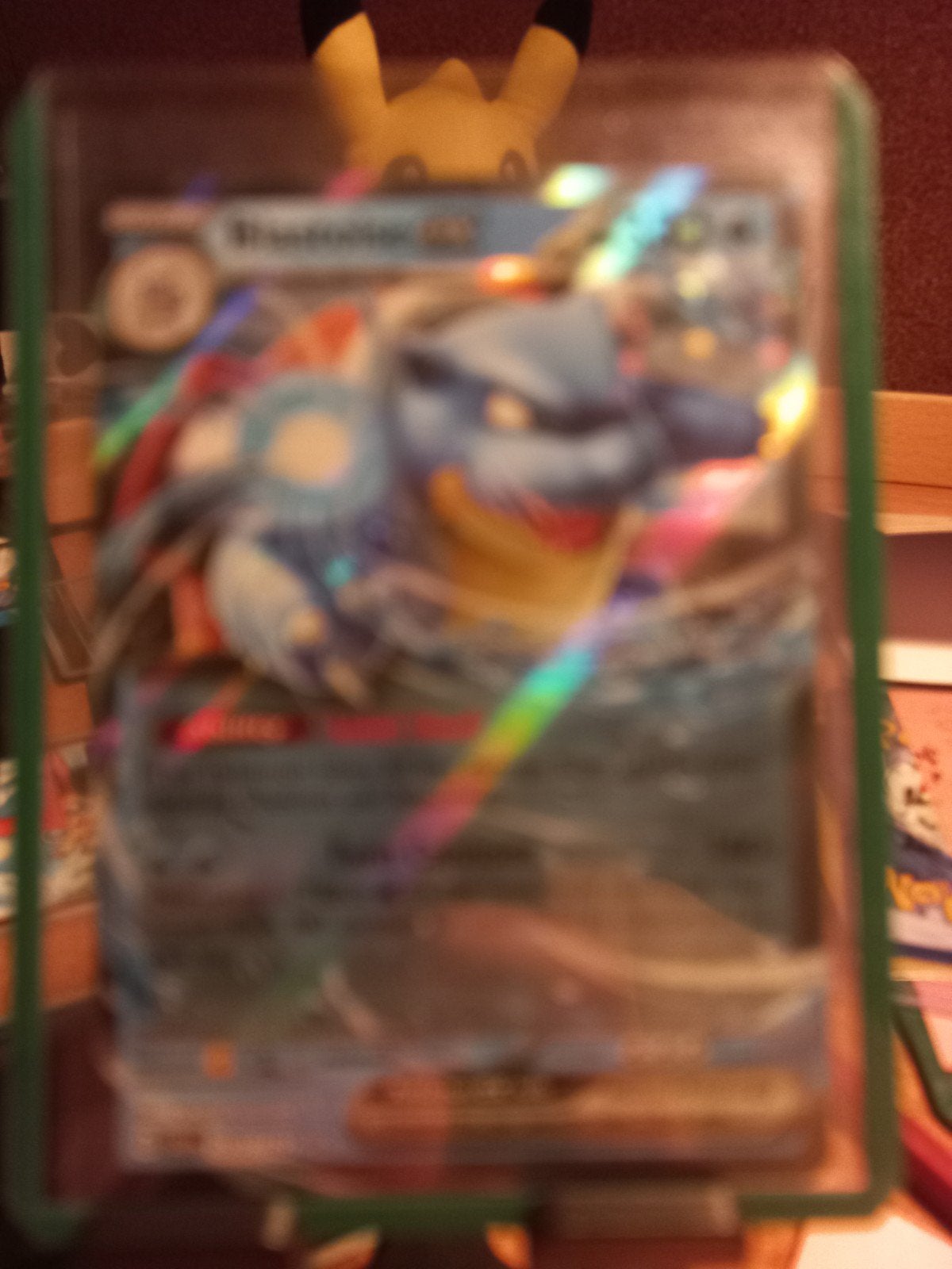 Blastoise EX Pokémon Kaart - Foil, Ophalen of Verzenden, Zo goed als nieuw, Losse kaart, Foil