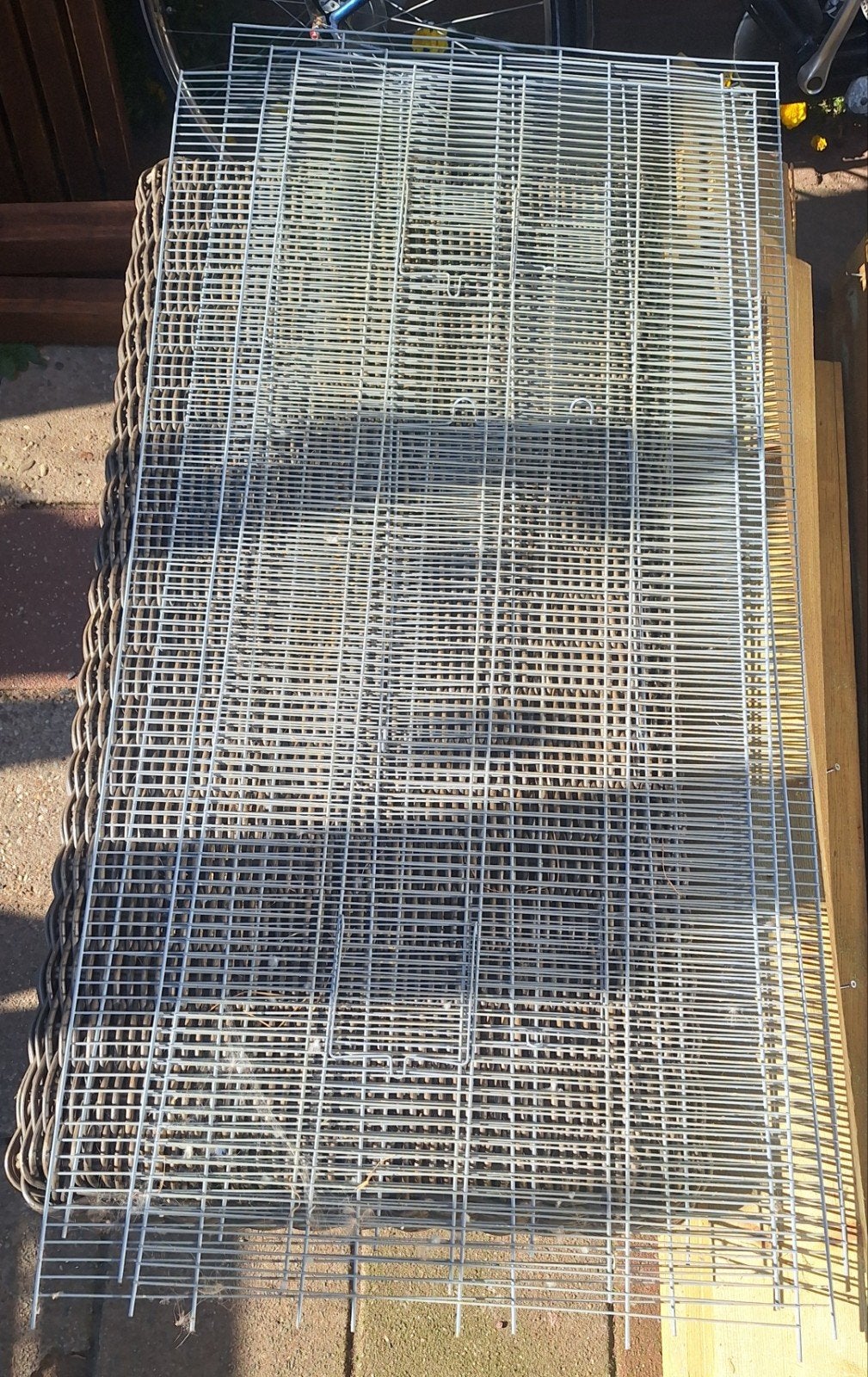 4 vogel voliere/kooi panelen, Ophalen, Gebruikt, Kunststof, Volière