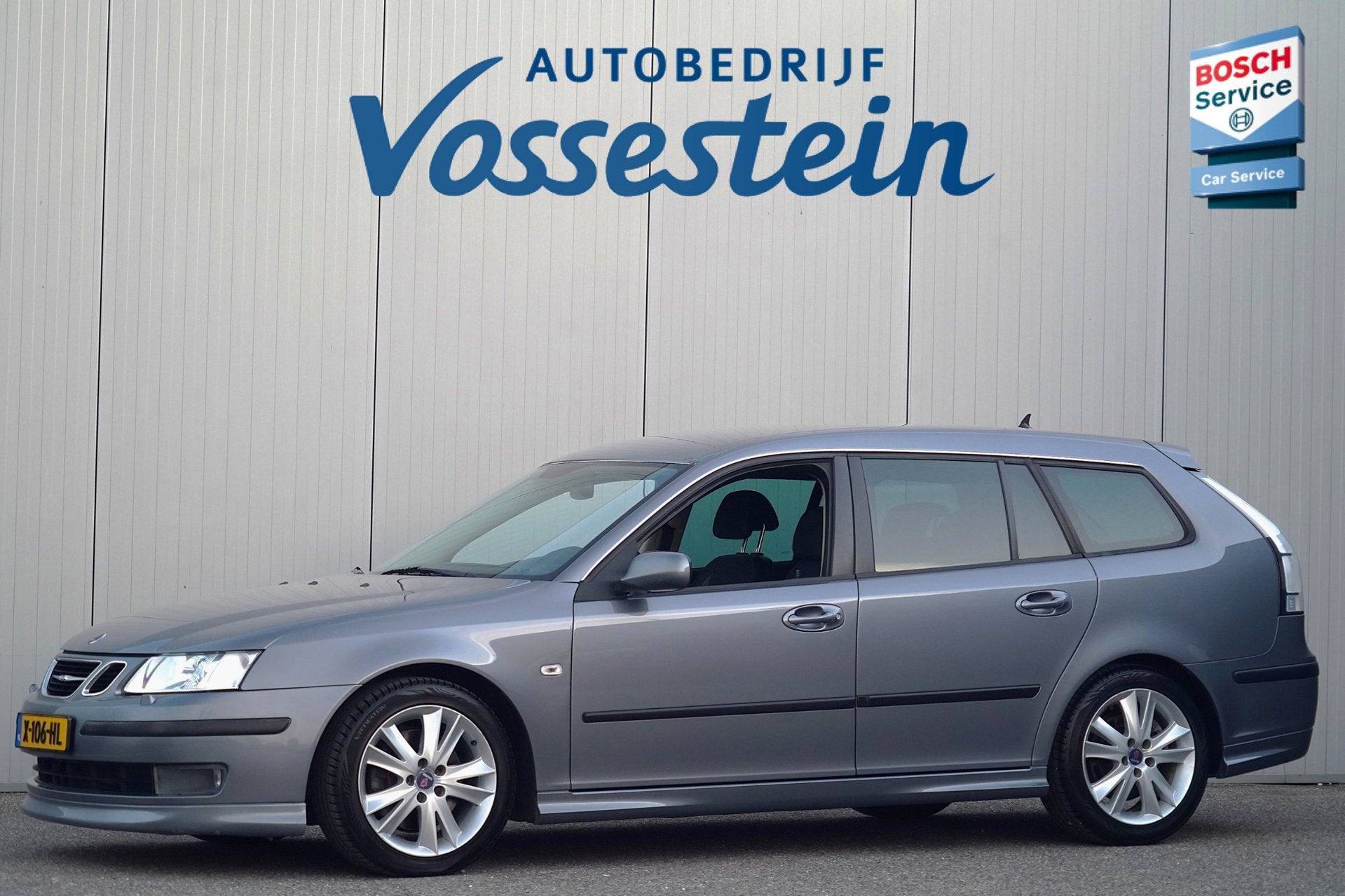 Saab 9-3 Sport Estate 2.8 T V6 Aero / Automaat / Leder / Mem, Voorwielaandrijving, Gebruikt, Zwart, Automatische klimaatregeling