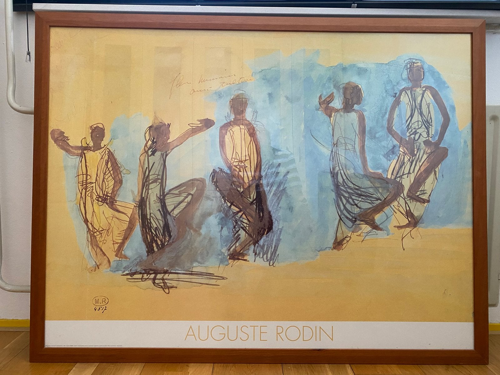 Auguste Rodin Poster - Dansers in beweging, Ophalen, Poster, Print/reproductie, Ingelijst