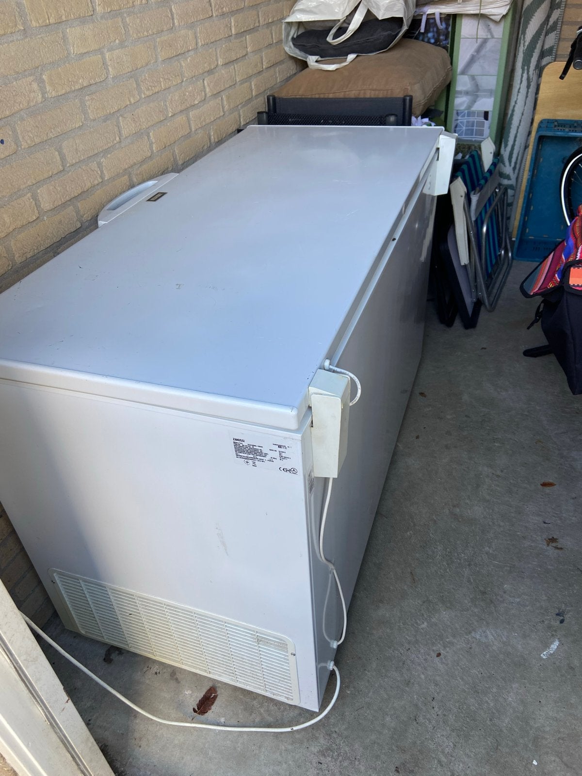 Zanussi Vrieskist ZFC41400WA - 400L - Diepvrieskist, Vrieskist, Gebruikt, Vrijstaand, 90 cm of meer