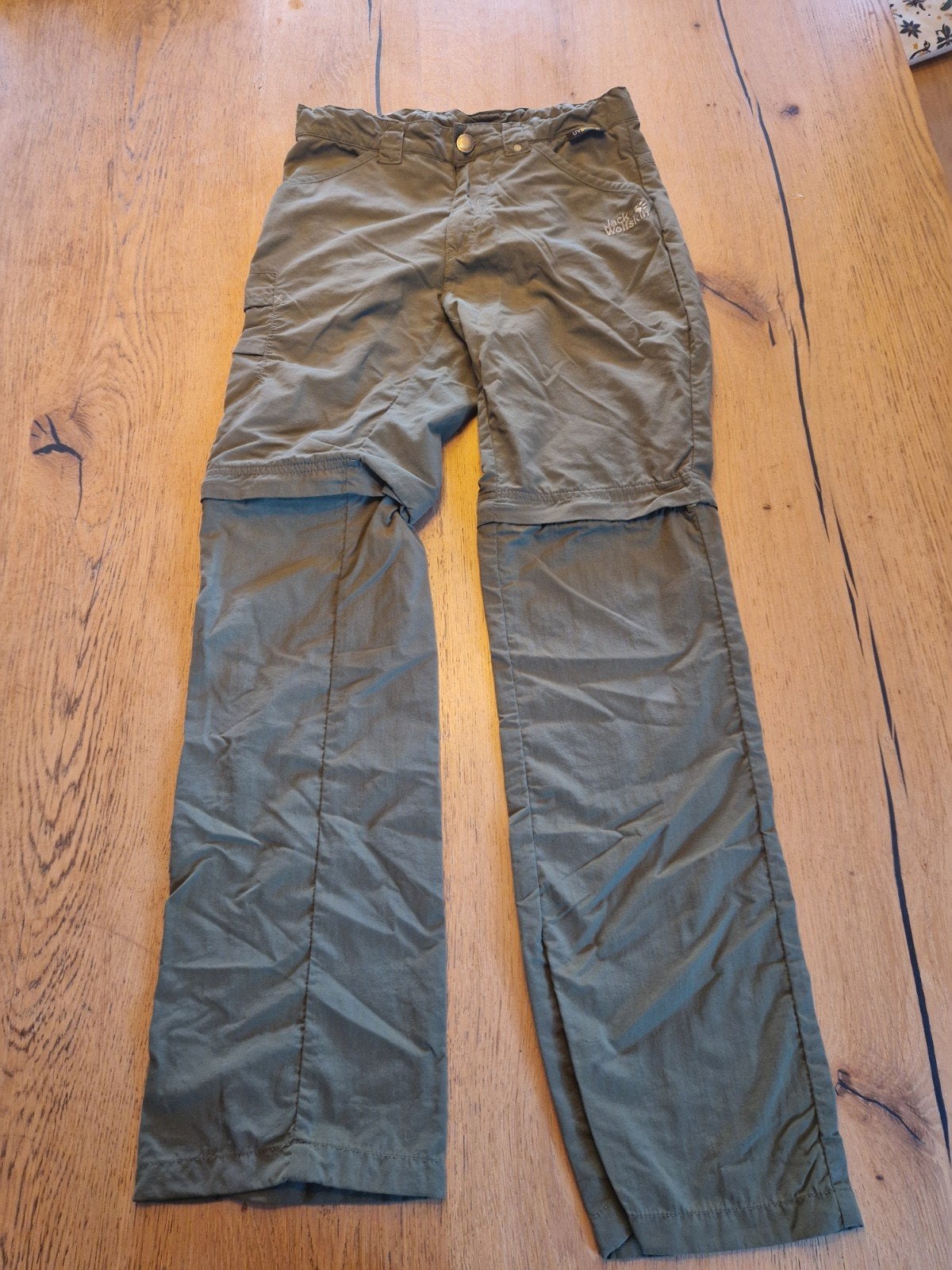 Jack Wolfskin afritsbare outdoor wandelbroek maat 152, Broek, Gebruikt, Jongen of Meisje, Jack Wolfskin