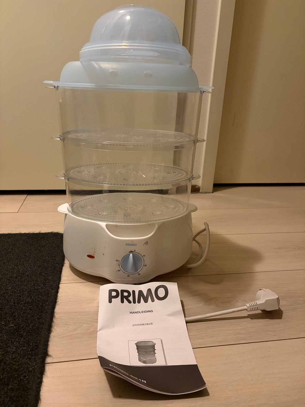 Primo-Skin Stoomkoker - Gezond koken, Ophalen, Zo goed als nieuw, Kledingstomer