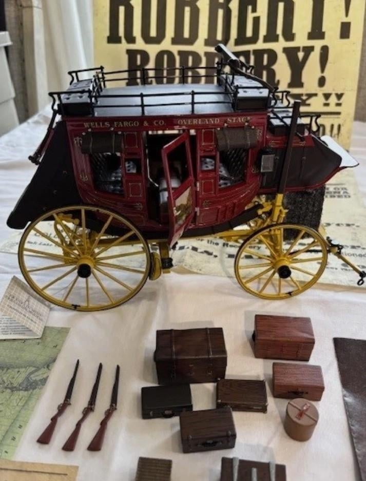 Franklin Mint Wells Fargo Stage Coach, Ophalen of Verzenden, Zo goed als nieuw, Overige typen