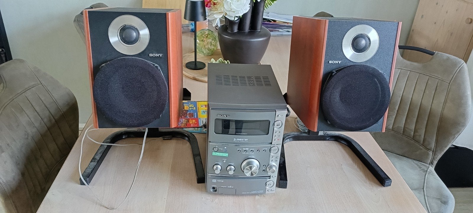 Sony sterio toren, Ophalen, Sony