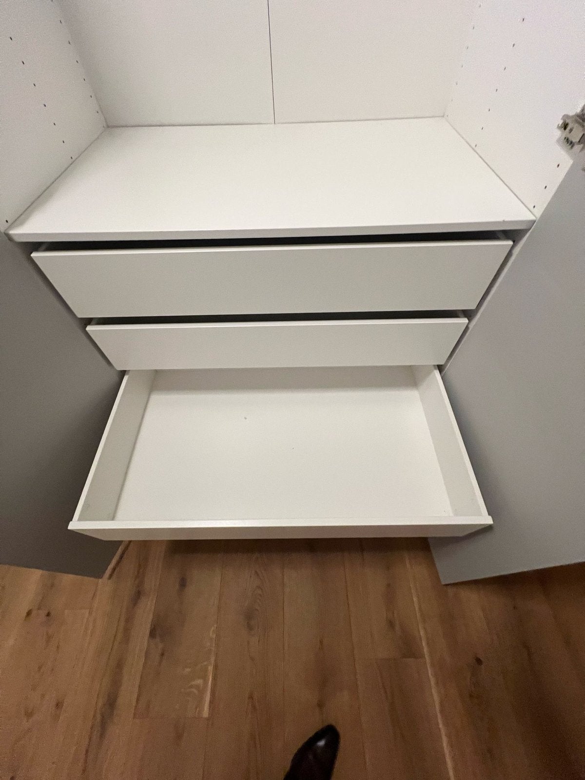 Ikea Pax Kast - Grijze Hoogglans Deuren, 2x1m, 230cm hoog, Ophalen of Verzenden, Gebruikt, Met lade(s), 200 cm of meer
