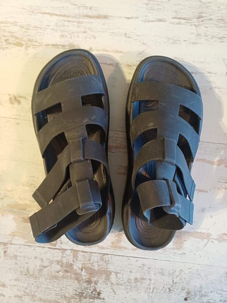 Zwarte Crocs w10- 41/42 sandalen met plateauzool, Ophalen of Verzenden