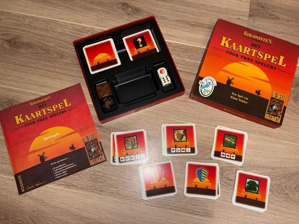 Kaartspel kolonisten van Catan, Een of twee spelers, Ophalen of Verzenden, Zo goed als nieuw, 999 Games