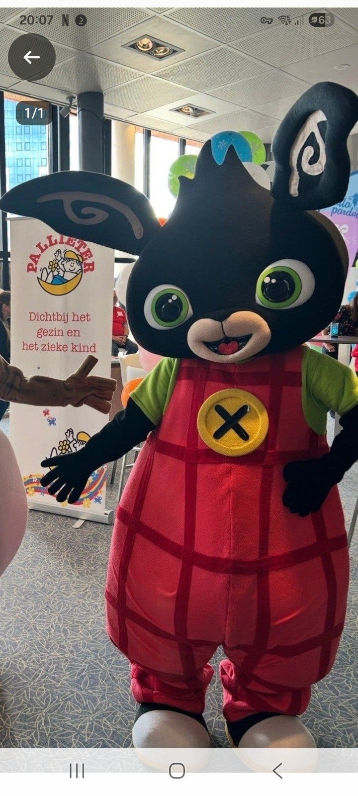 Bing Konijn Mascotte Kostuum - Perfect voor Evenementen, Ophalen