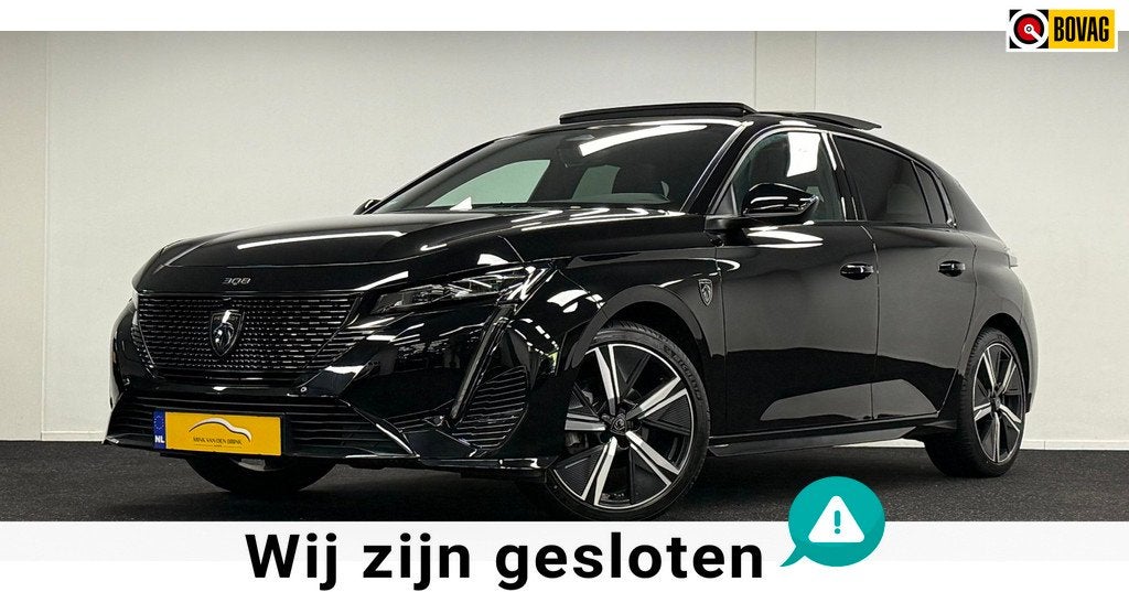 Peugeot 308 1.2 PureTech GT Pack*Panodak*Navi*Camera*Leder*S, Auto's, Peugeot, 1263 kg, Gebruikt, Zwart, 1199 cc
