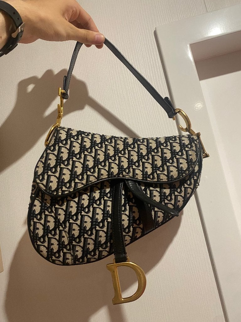 Dior saddle tas, Ophalen of Verzenden, Zo goed als nieuw, Overige kleuren, Schoudertasje
