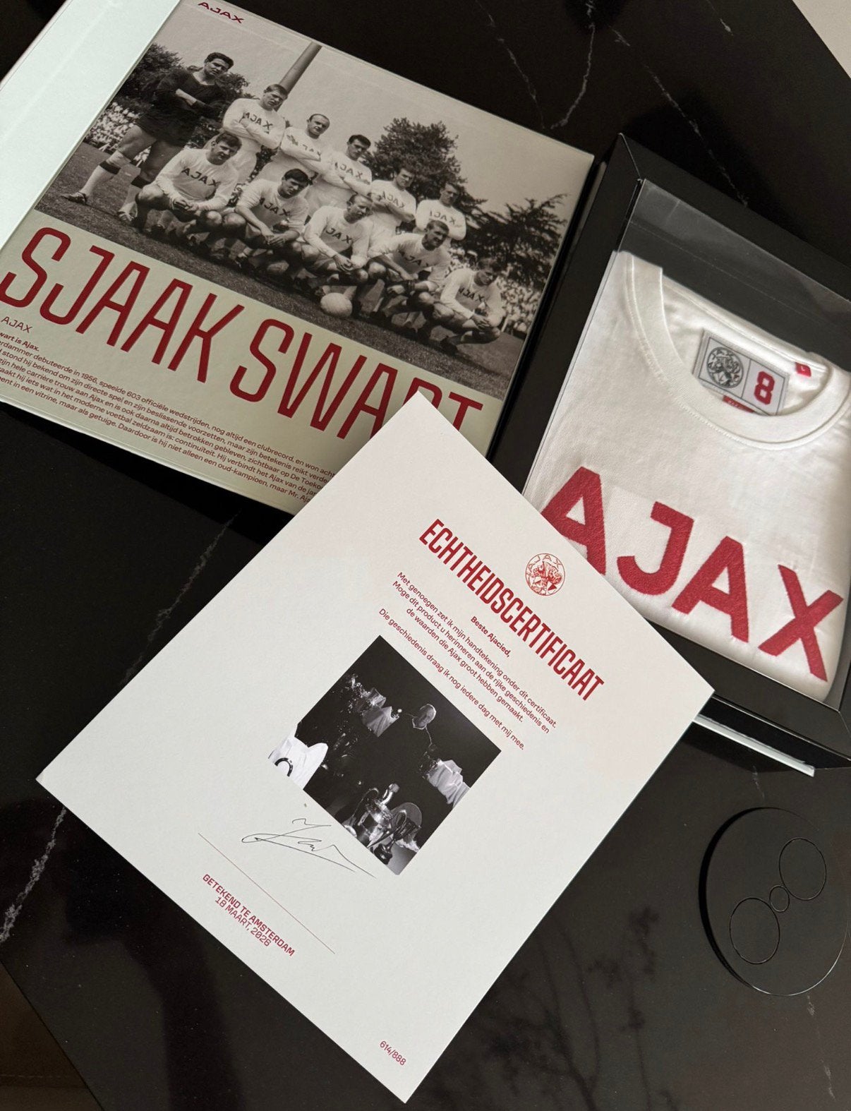 Sjaak Swart Retro AFC Ajax Shirt in giftbox, Verzamelen, Verzenden, Nieuw, Ajax, Shirt