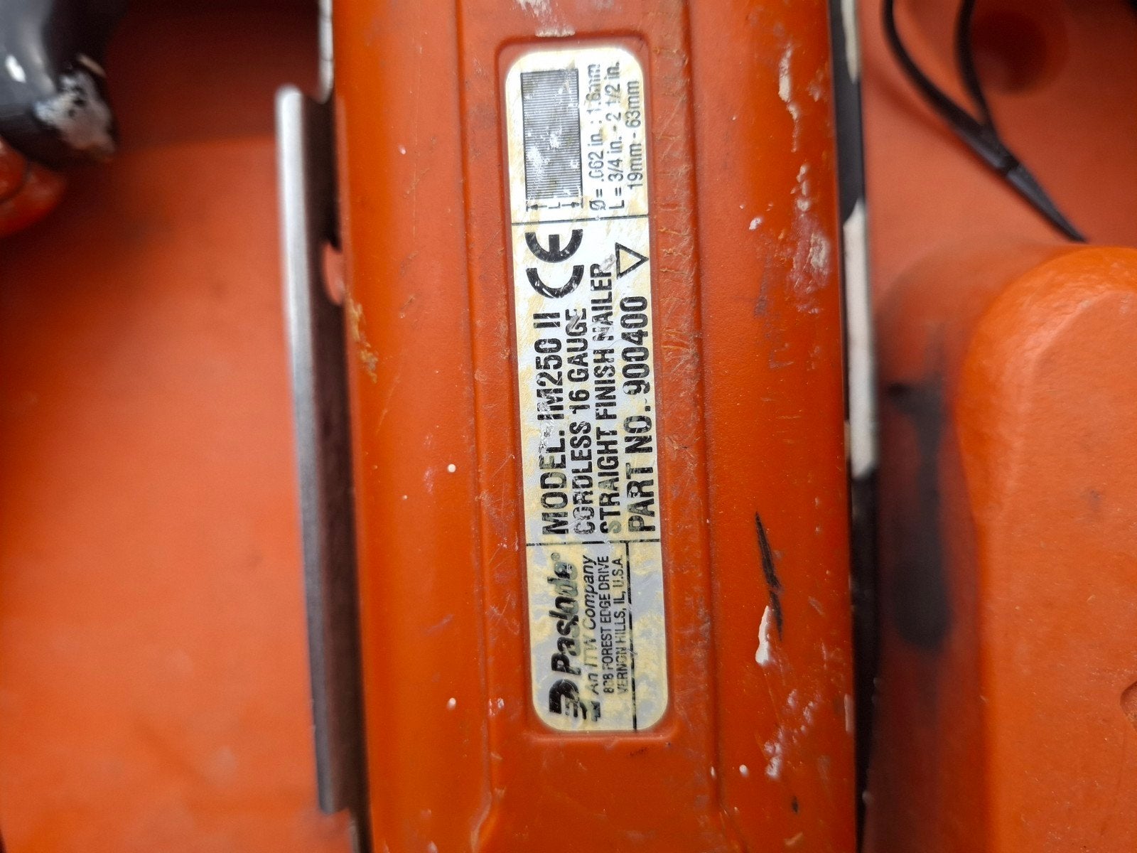 Paslode IMCT & IM250 II tackerset met lader en koffer, Ophalen, Gebruikt