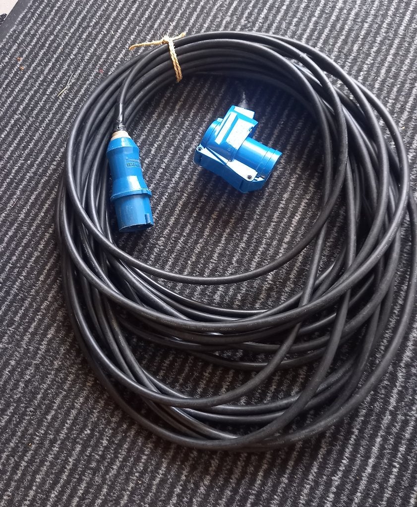 Caravansnoer 19 meter, Caravans en Kamperen, Caravan accessoires, Ophalen of Verzenden, Gebruikt