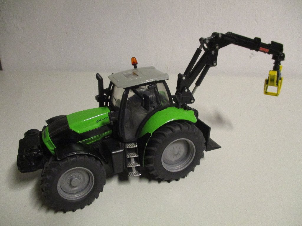 Siku Deutz Fahr Agrotron X720 bosbouwtrekker, Ophalen of Verzenden, Gebruikt, Tractor of Landbouw, SIKU
