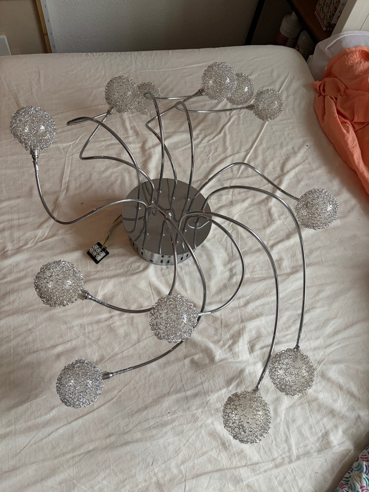 Globo Plafondlamp met 12 Lichtpunten - Modern Design, Ophalen, Gebruikt, Metaal, G4