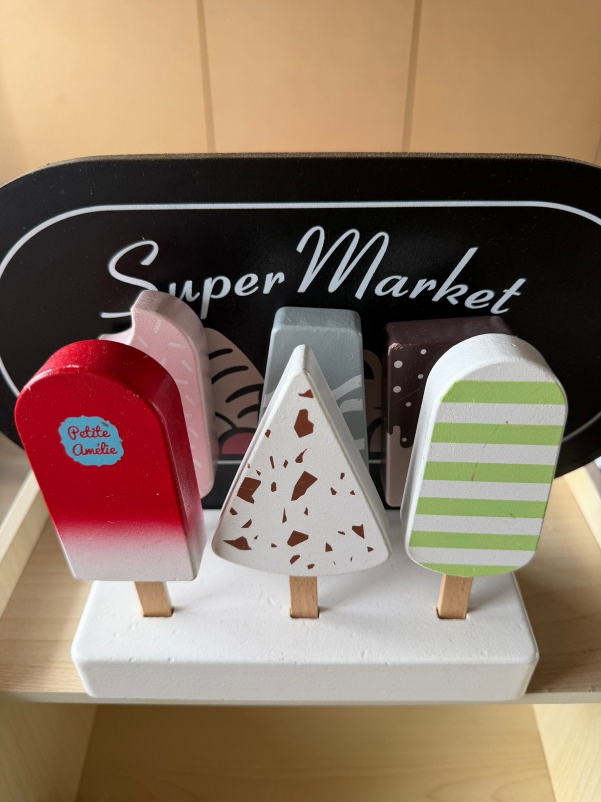 Petit Amelie houten ijsjes, Ophalen, Zo goed als nieuw, Poppenhuis