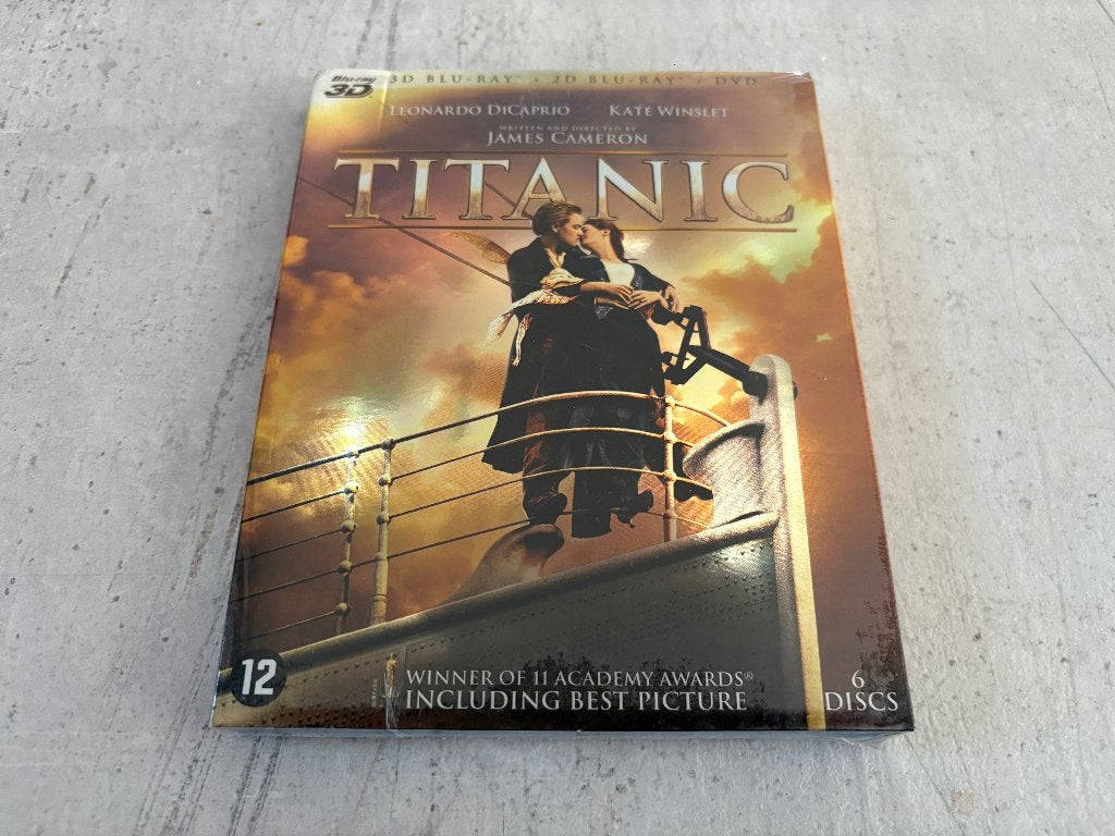 Titanic 3D 2D Blu Ray + DVD 6 Disc (NIEUW in Seal), Ophalen of Verzenden, Nieuw in verpakking, 3D Blu-ray, Nederlands