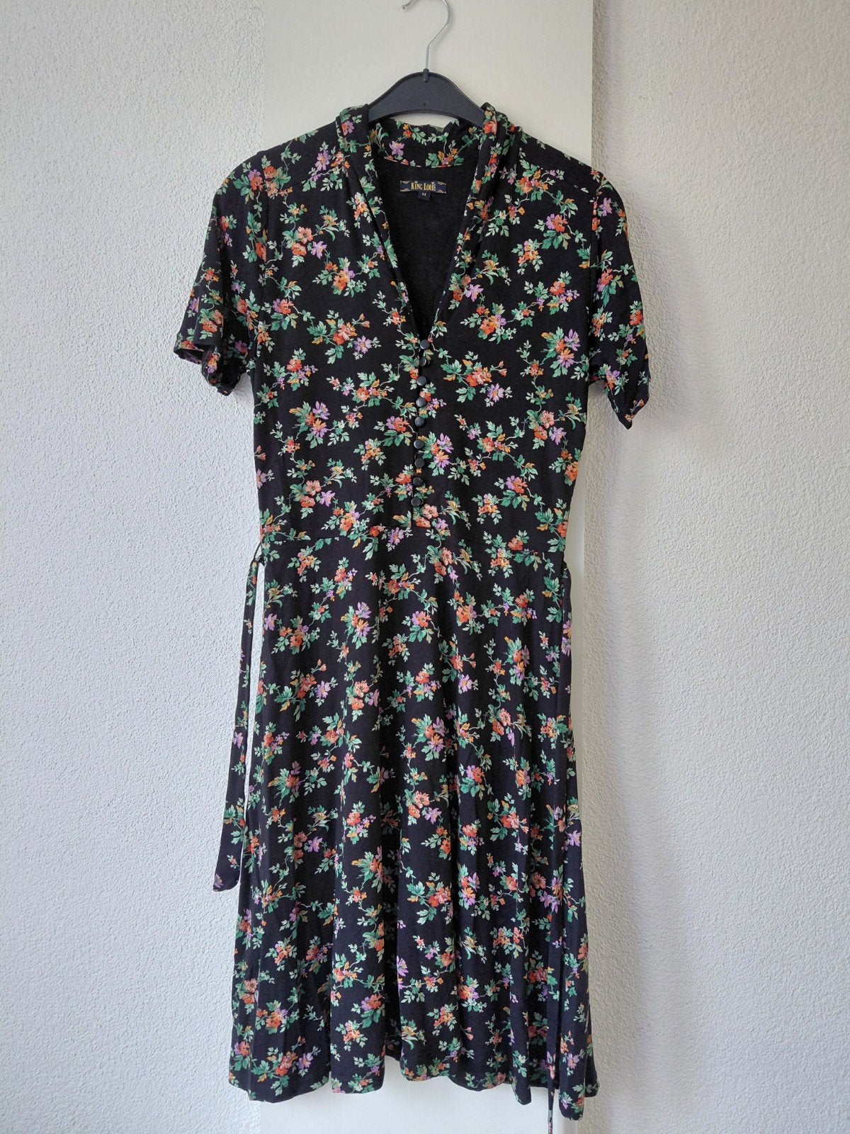KING LOUIE zwart jurkje m, Kleding | Dames, Jurken, Maat 38/40 (M), Zwart, Ophalen of Verzenden, Zo goed als nieuw