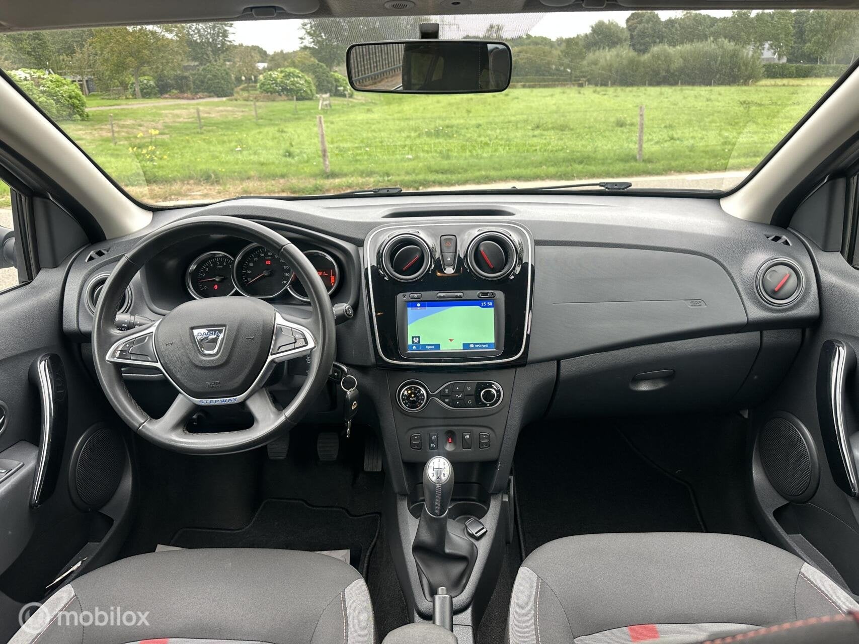 Dacia Logan MCV Stepway 0.9 TCe Tech Road Trekhaak Cruise✅, Auto's, Voorwielaandrijving, Stof, Gebruikt, Zwart
