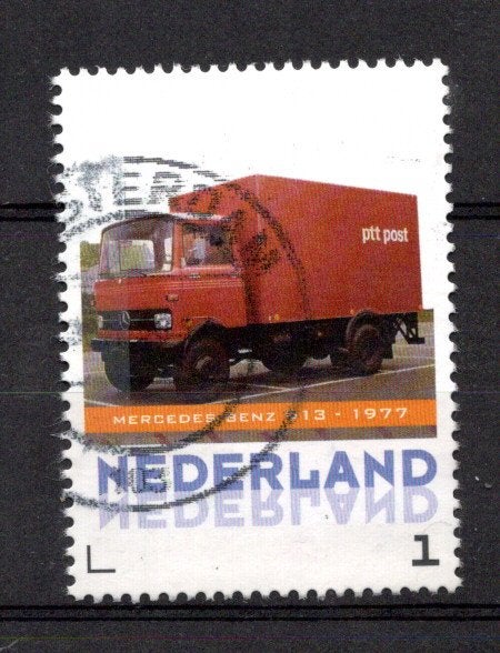 gestempelde zegel. Persoonlijke: uit velletje van 3, Ophalen of Verzenden, Na 1940, Gestempeld