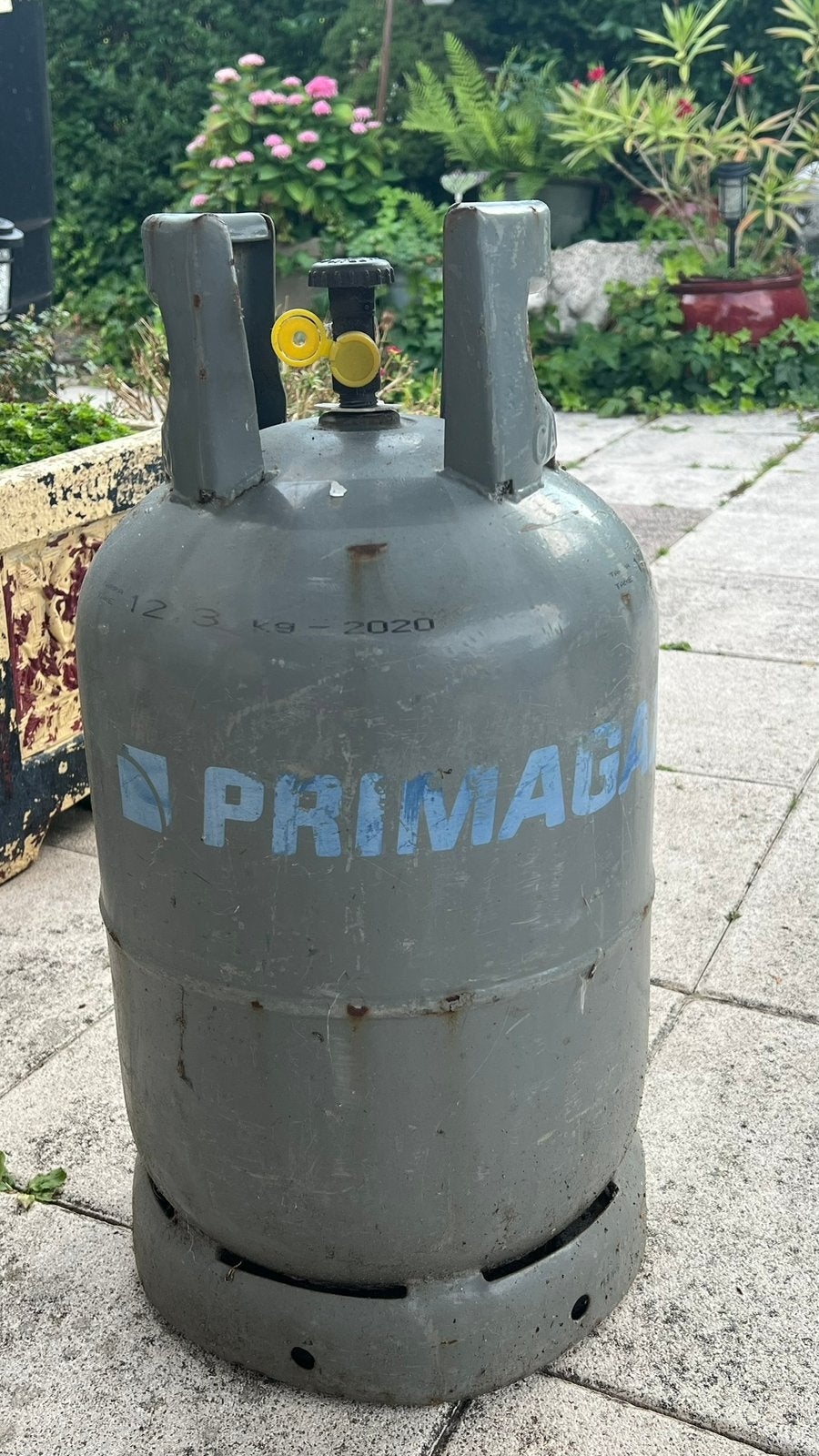 Primagaz gasfles 12,3 kilo (2020) met zegel.  Vol, Ophalen, Zo goed als nieuw