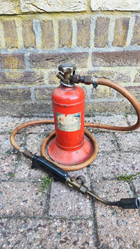 Oude draagbare lasbrander, Doe-het-zelf en Verbouw, Gereedschap | Lasapparaten, Ophalen of Verzenden, Gebruikt, Minder dan 150 ampère