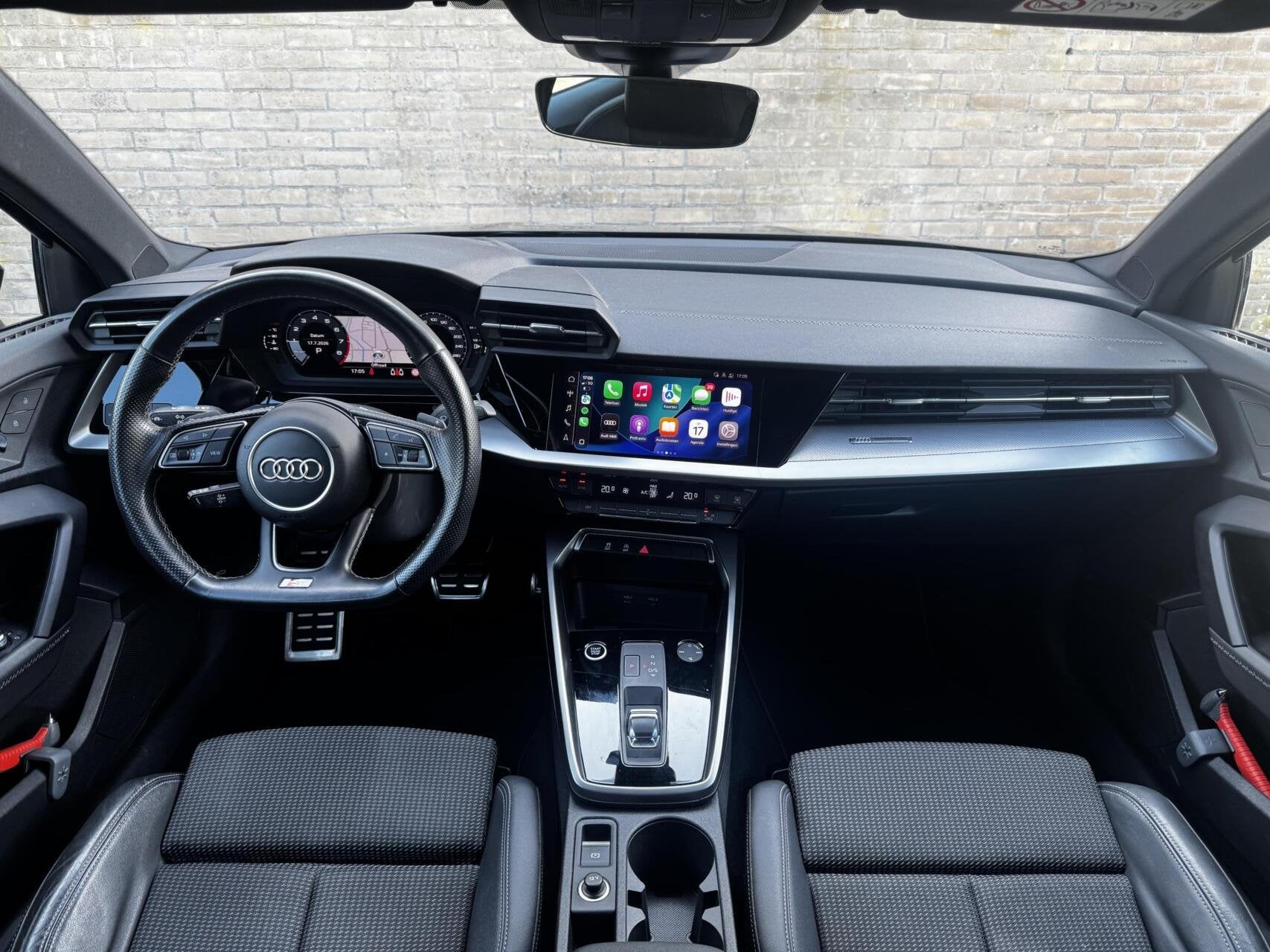 Audi A3 Sportback 35 TFSI S-Line|Black-Optic|Carplay|19"RS|, 4 cilinders, 150 pk, Leder en Stof, Bedrijf