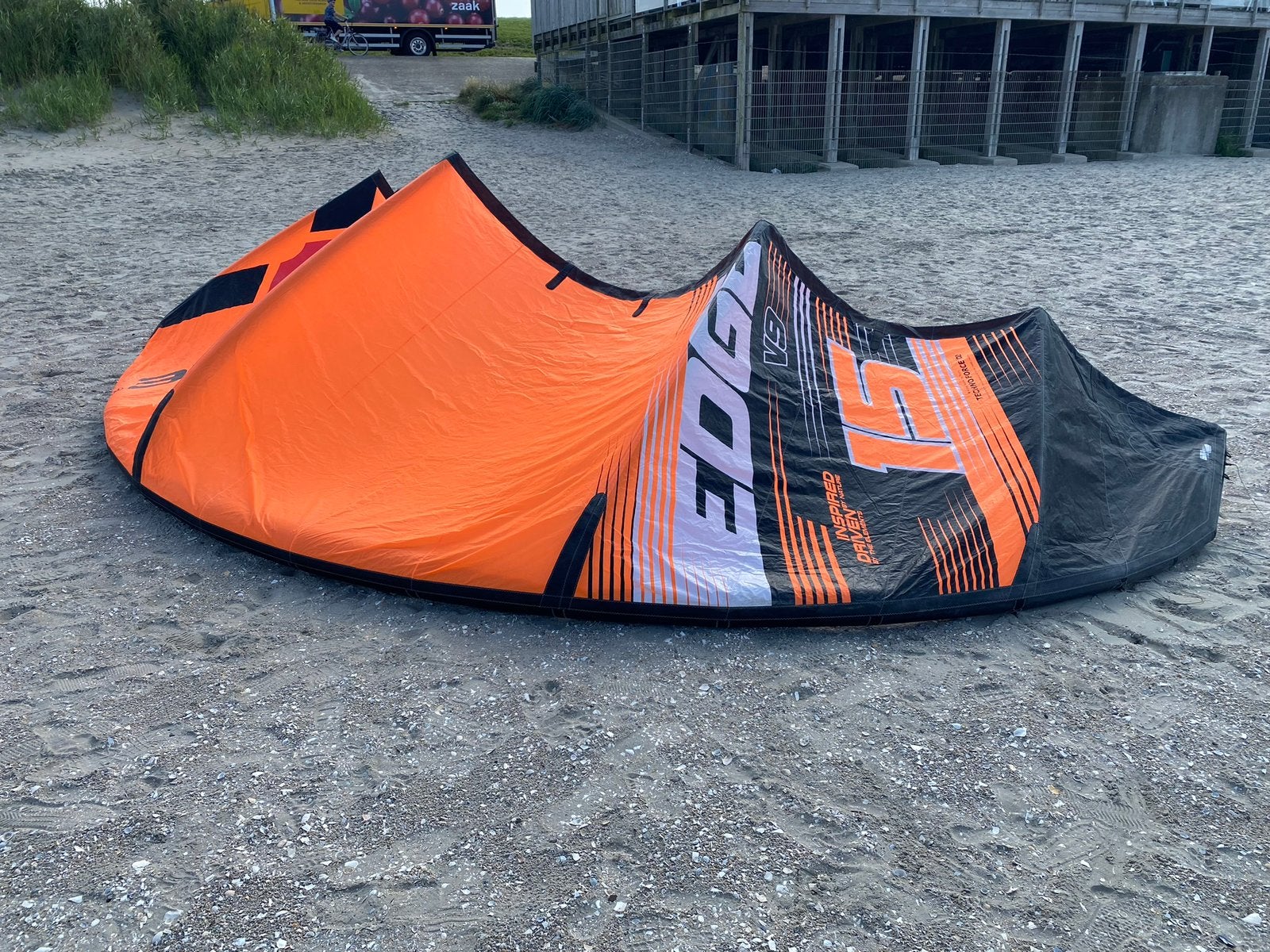 Ozone edge v9 15m zonder bar, Watersport en Boten, Kitesurfen, Gebruikt, 15 m², Geen board, Ophalen of Verzenden