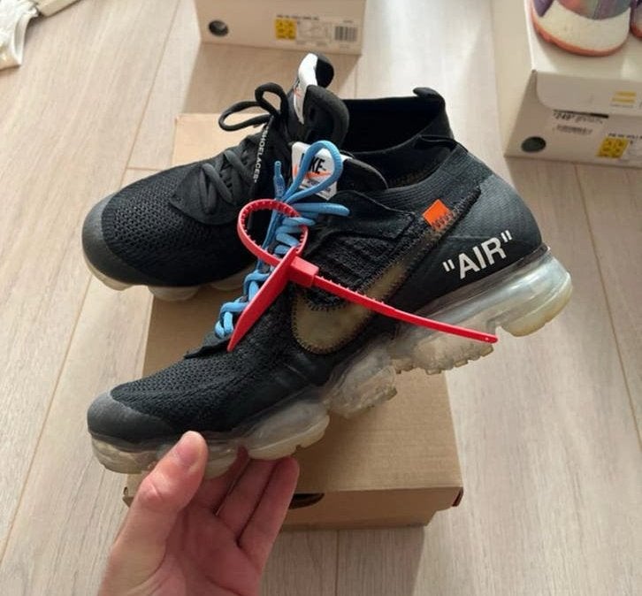 Nike x Off White Vapormax 2018 US9.5, Kleding | Heren, Ophalen, Zo goed als nieuw, Zwart