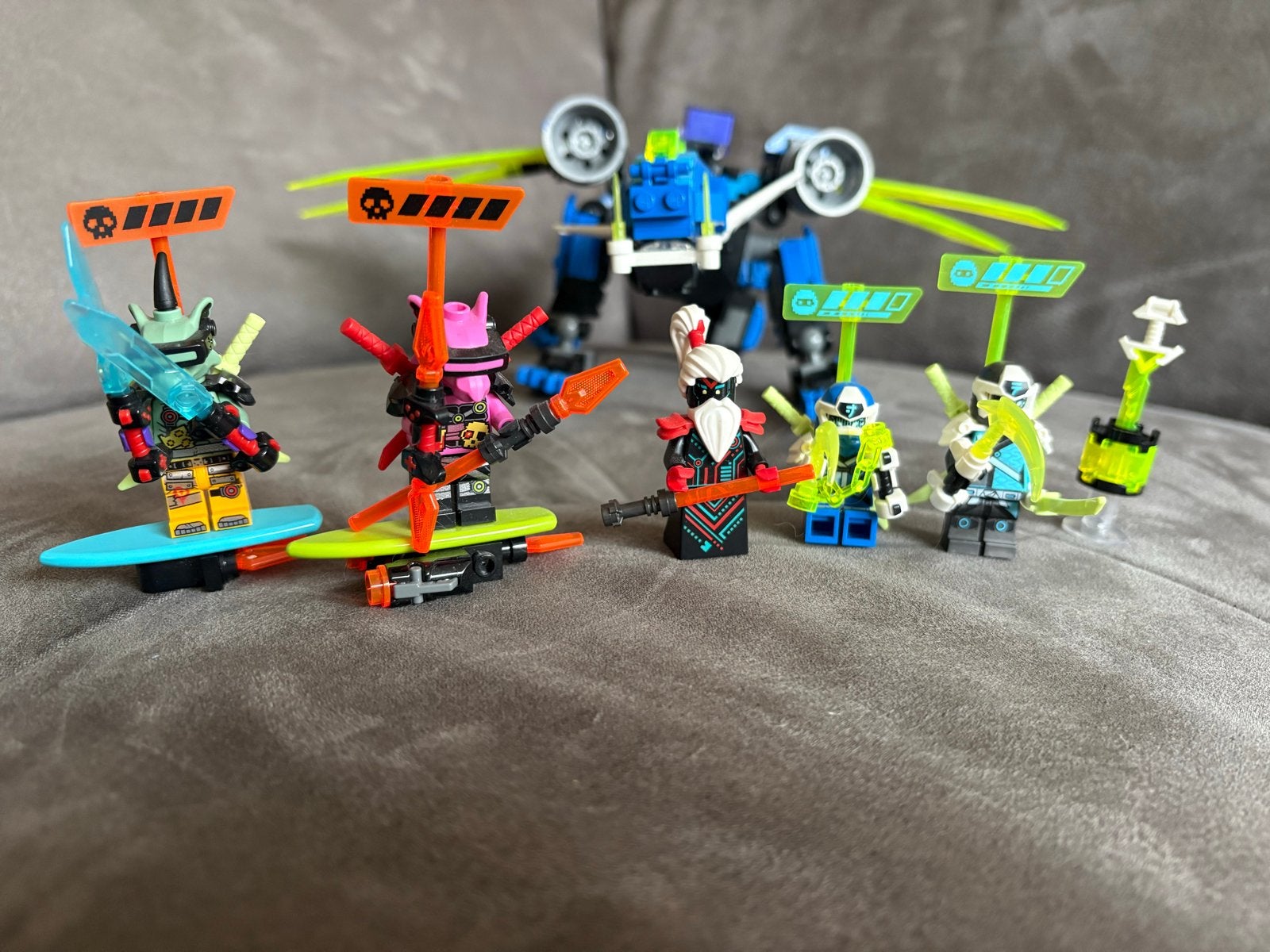 Lego Ninjago 71711 Jay's Cyber Draak met alle figuren, Ophalen of Verzenden, Zo goed als nieuw