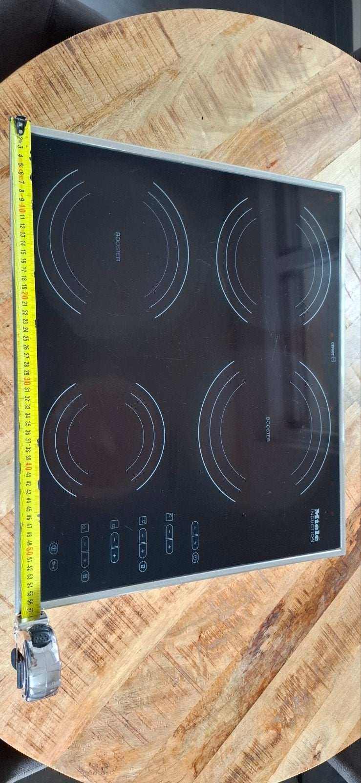 Miele Inductie Kookplaat - Gebruikt, Werkt Goed, Witgoed en Apparatuur, Kookplaten, Ophalen, Gebruikt, Inductie, 4 kookzones