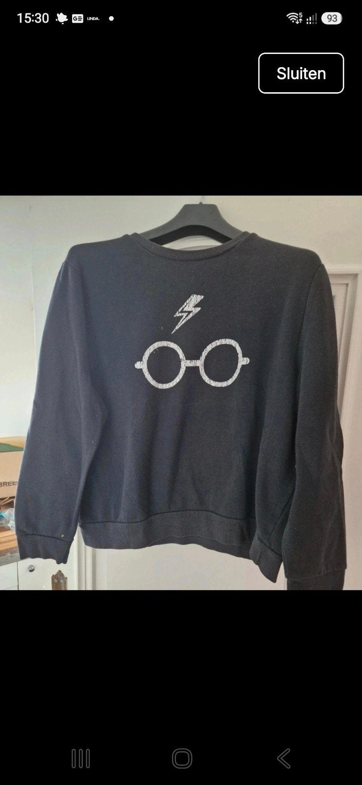 Afas circustheater Harry Potter trui xl, Ophalen of Verzenden, Gedragen, Maat 56/58 (XL), Zwart