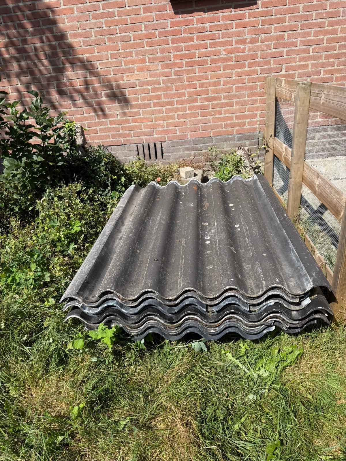 Gebruikte golfplaten Gratis ophalen, Ophalen, Overige materialen, Gebruikt, Zwart