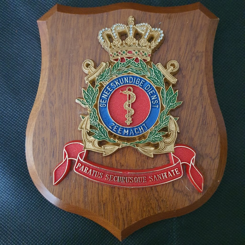 Wapenschildje Geneeskundige dienst, Verzenden, Marine, Nederland, Embleem of Badge