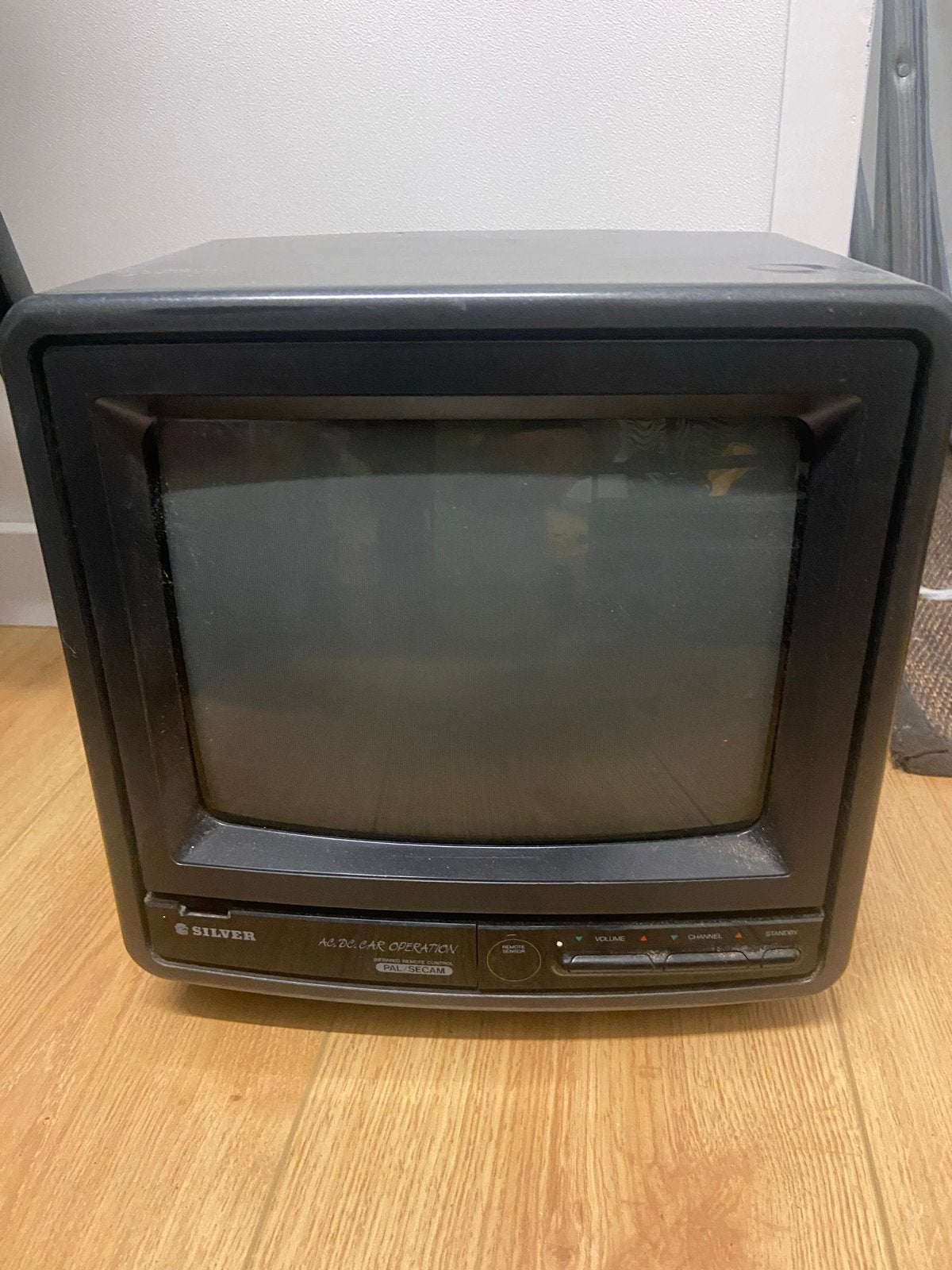 Vintage Silver CRT TV - Compacte Retro Televisie, Ophalen, Gebruikt, Minder dan 40 cm, Overige merken