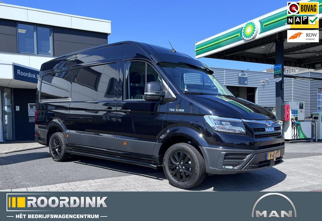 MAN TGE 3.160 RWD Black Lion 3500 kg AHW Gewicht, Achterwiel, 4 cilinders, MAN, Origineel Nederlands, Bedrijf