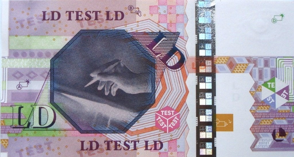 Europa/België 20 eur z.j. (2003, UNC, testbiljet, zeldzaam)2, Postzegels en Munten, Ophalen of Verzenden, België, 20 euro, Los biljet