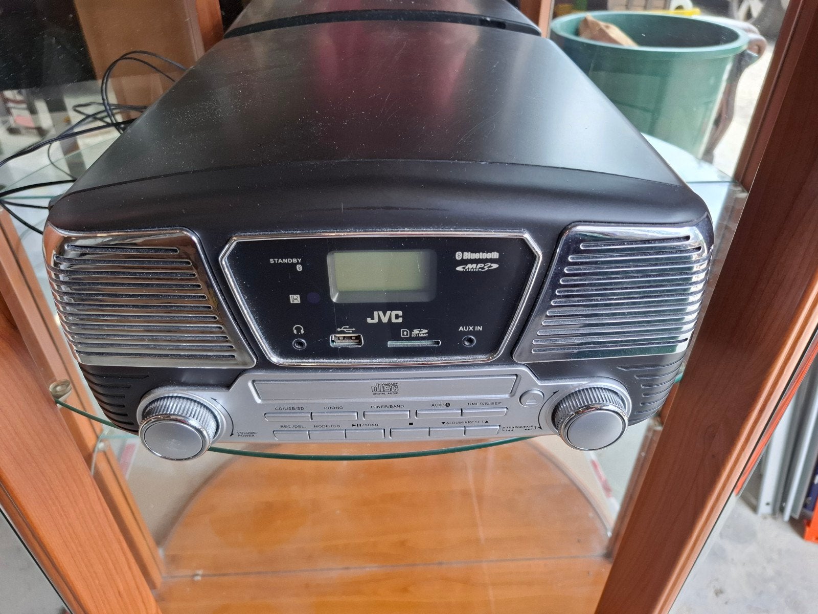 JVC RD-F327B Muziekinstallatie met Bluetooth en Platenspeler, Ophalen of Verzenden
