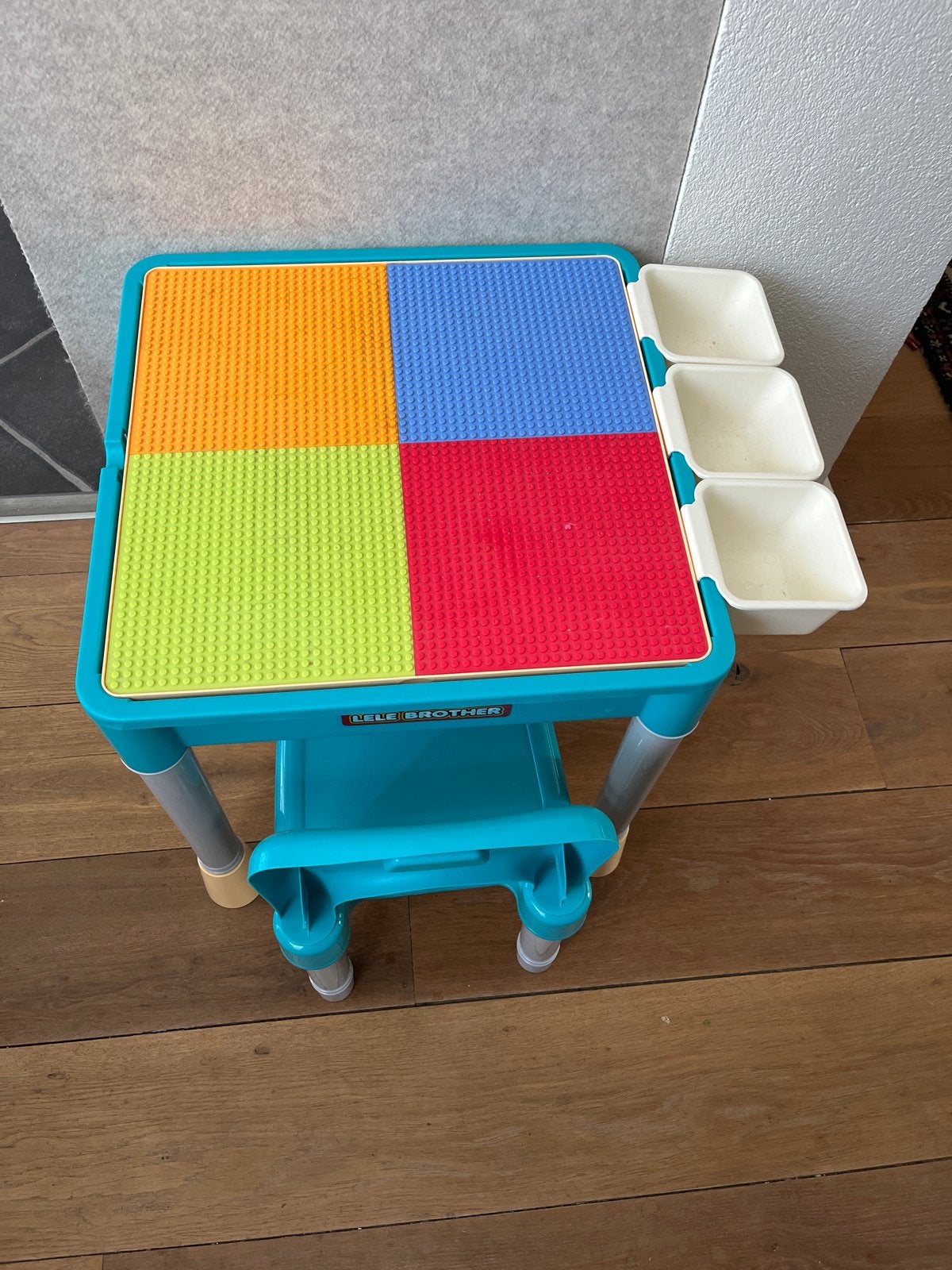Lego tafel met opbergbakjes, Ophalen, Gebruikt, Overige merken
