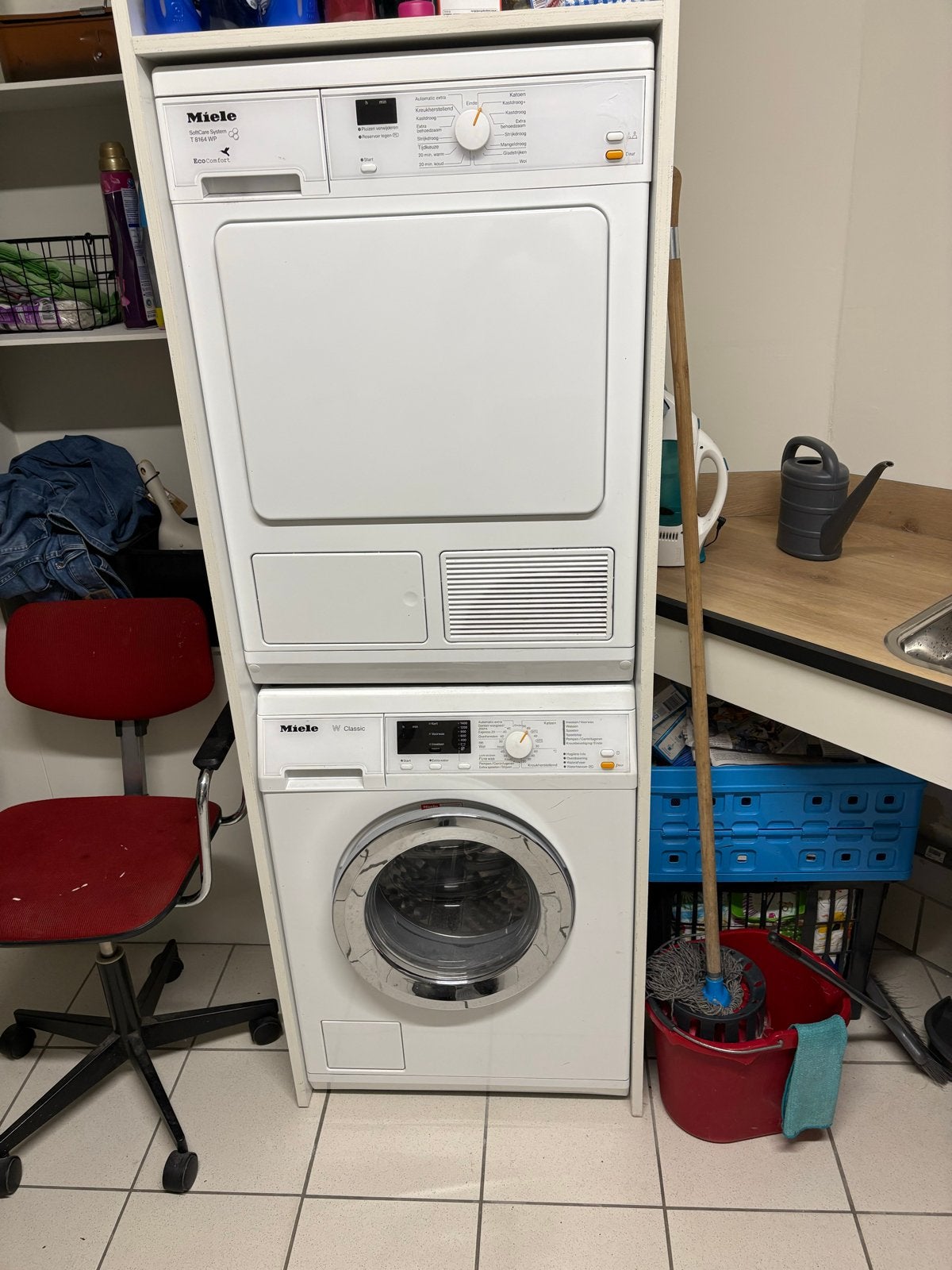 Miele W Classic wasmachine, 6 tot 8 kg, Ophalen, Gebruikt, 95 cm of meer