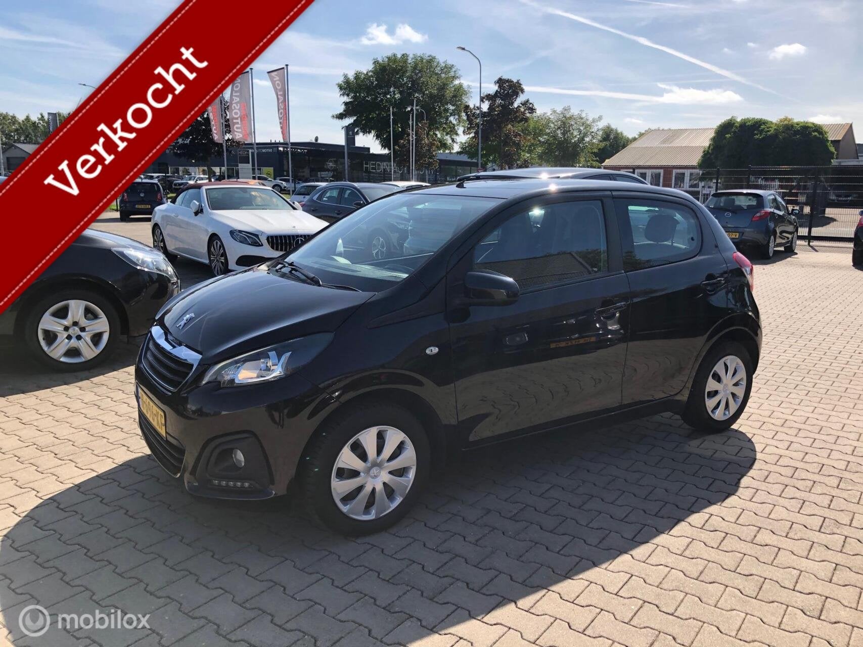 Peugeot 108 1.0 e-VTi 4DRS AIRCO ELL PAKK LED .., Voorwielaandrijving, Stof, Gebruikt, 4 stoelen