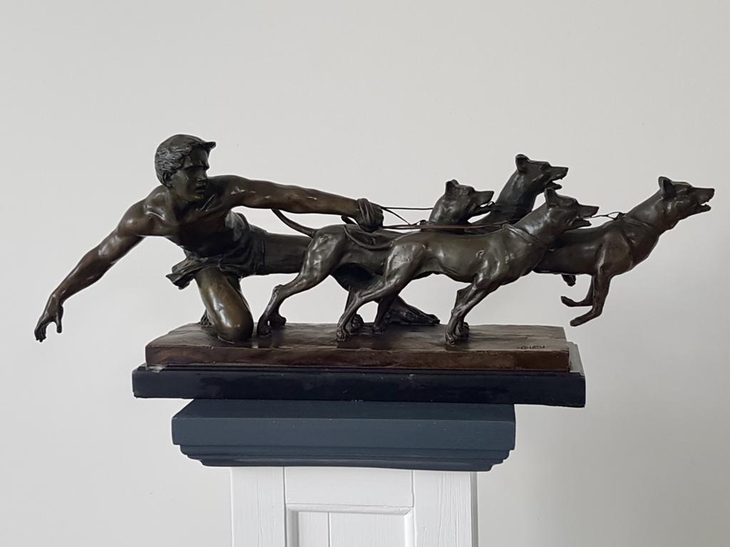 Antieke Bronzen beeld van Alexandre Kéléty, Ophalen of Verzenden