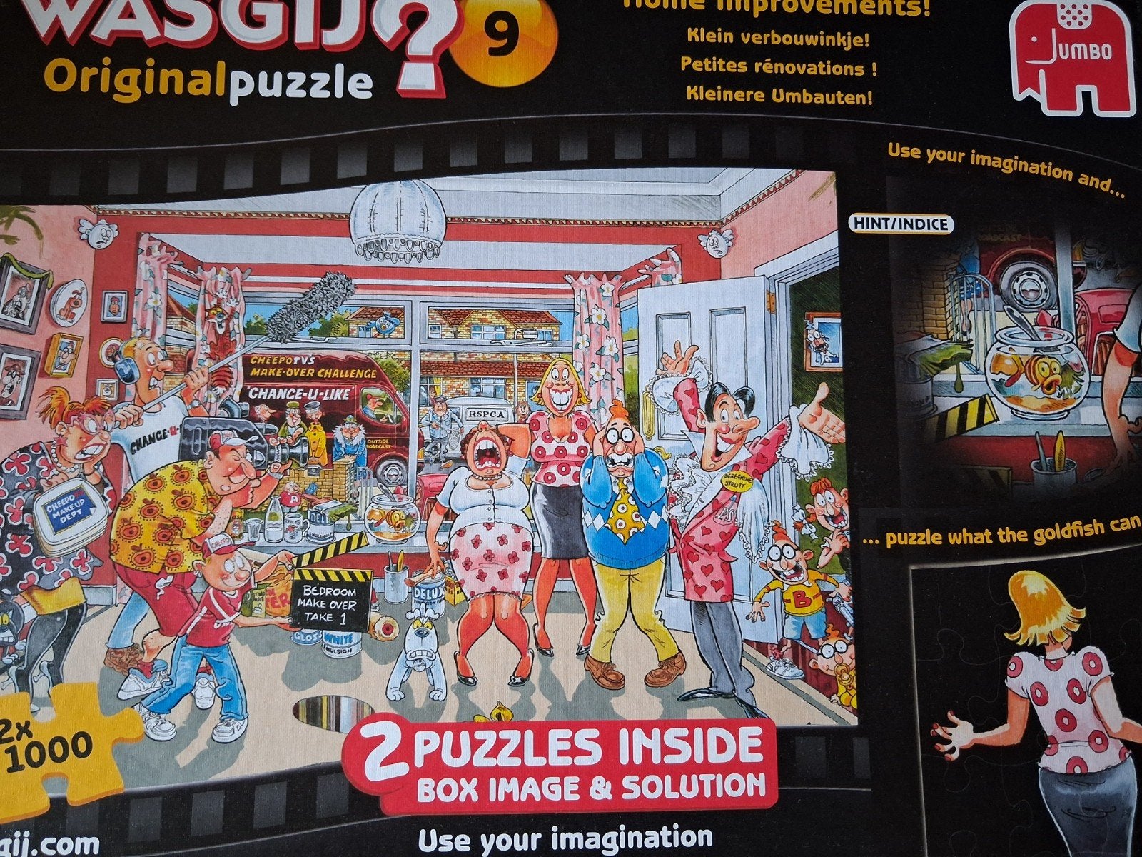 Wasgij Original Puzzel 2 in één.        12.50 per stuk, Ophalen, 500 t/m 1500 stukjes, Zo goed als nieuw