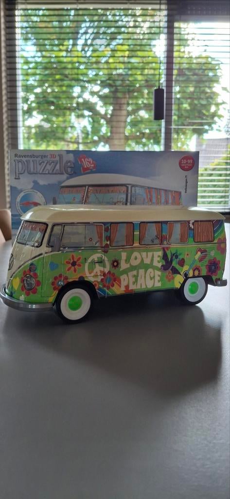 Ravensburger 3D Puzzel VW Bus 'Love Peace', Ophalen of Verzenden, Minder dan 500 stukjes, Rubik's of 3D-puzzel