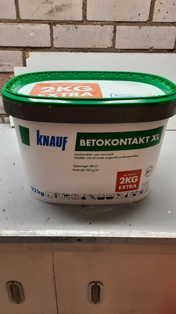 Knauf Betokontact voorstrijk - halfvolle emmer, Doe-het-zelf en Verbouw, Ophalen