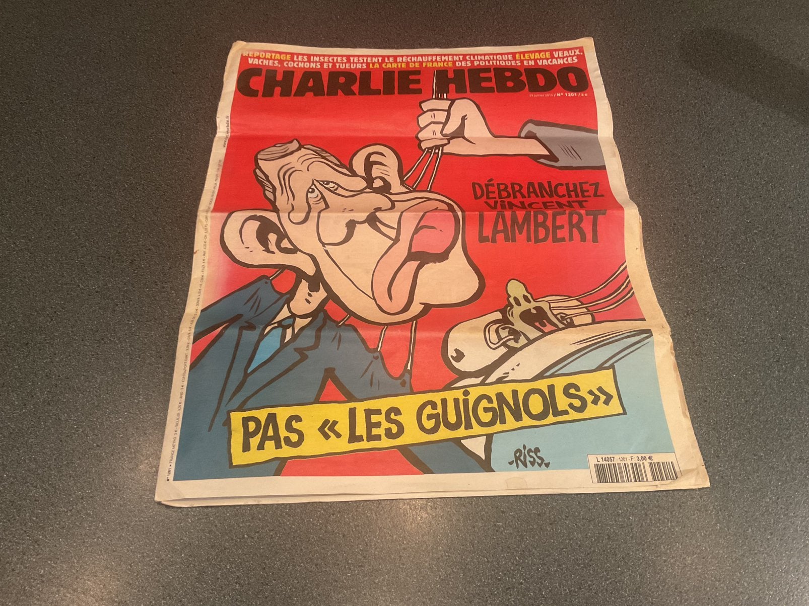 Charlie Hebdo No 1201 Juli 2015, Ophalen of Verzenden, Gelezen