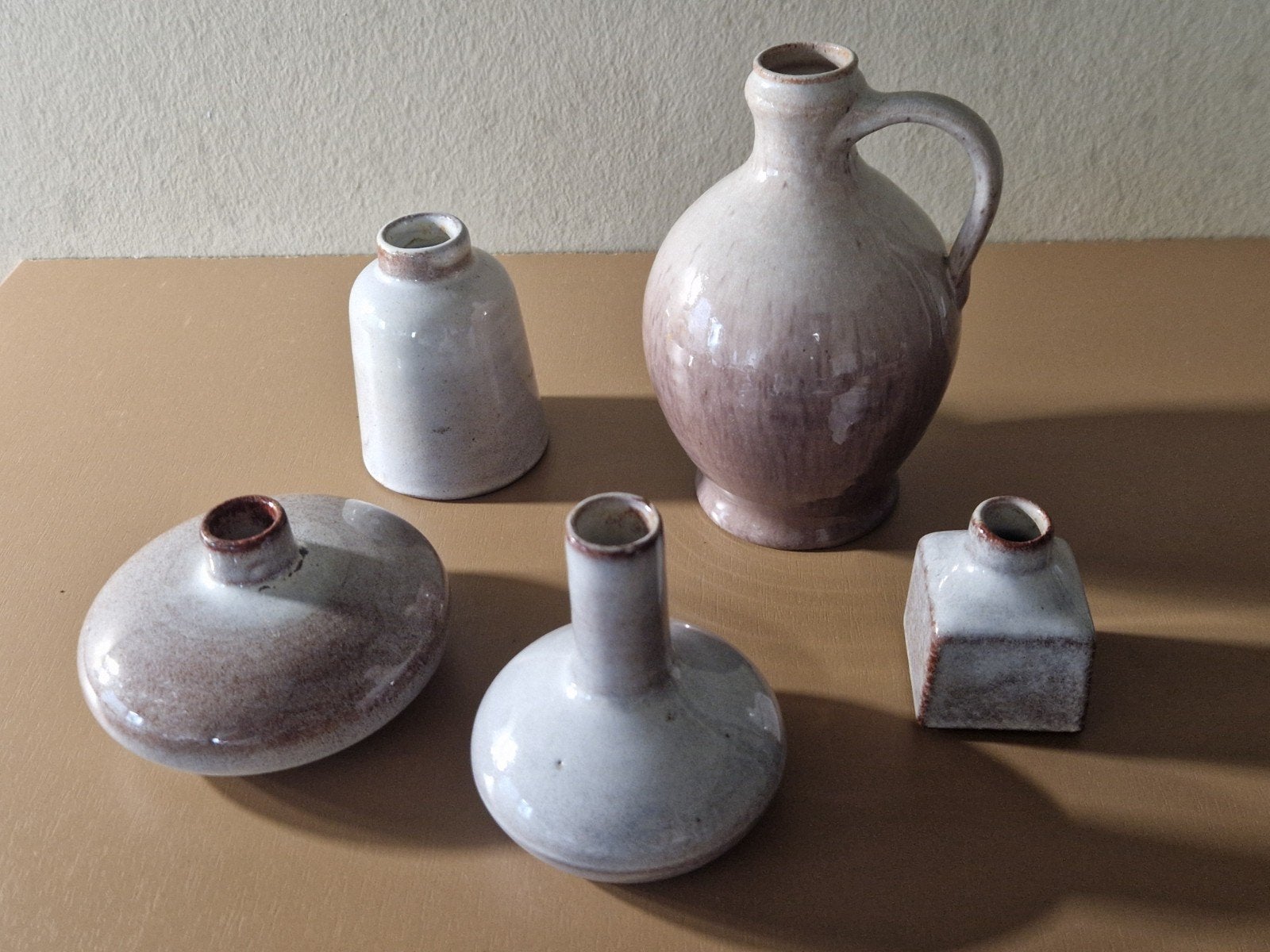 Set van 5 vintage Westraven Utrecht vazen en kruik, Ophalen of Verzenden