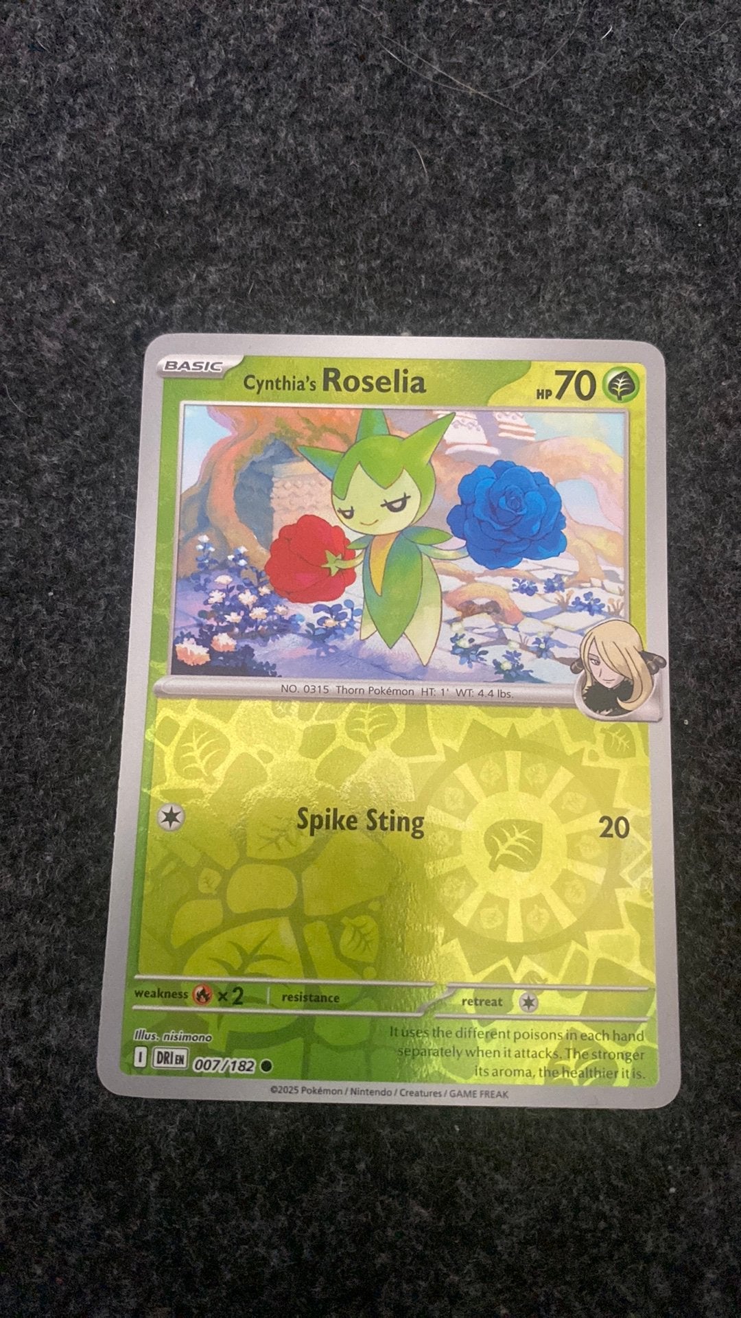Destined rivals Roselia reverse holo - 007/182, Ophalen of Verzenden, Zo goed als nieuw